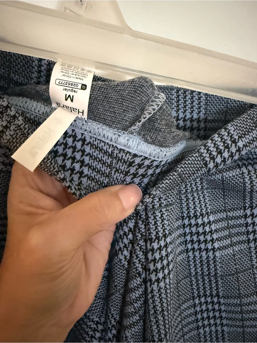 NWT HALARA Blue Plaid A-Line Midi Skirt - Picture 9 of 10